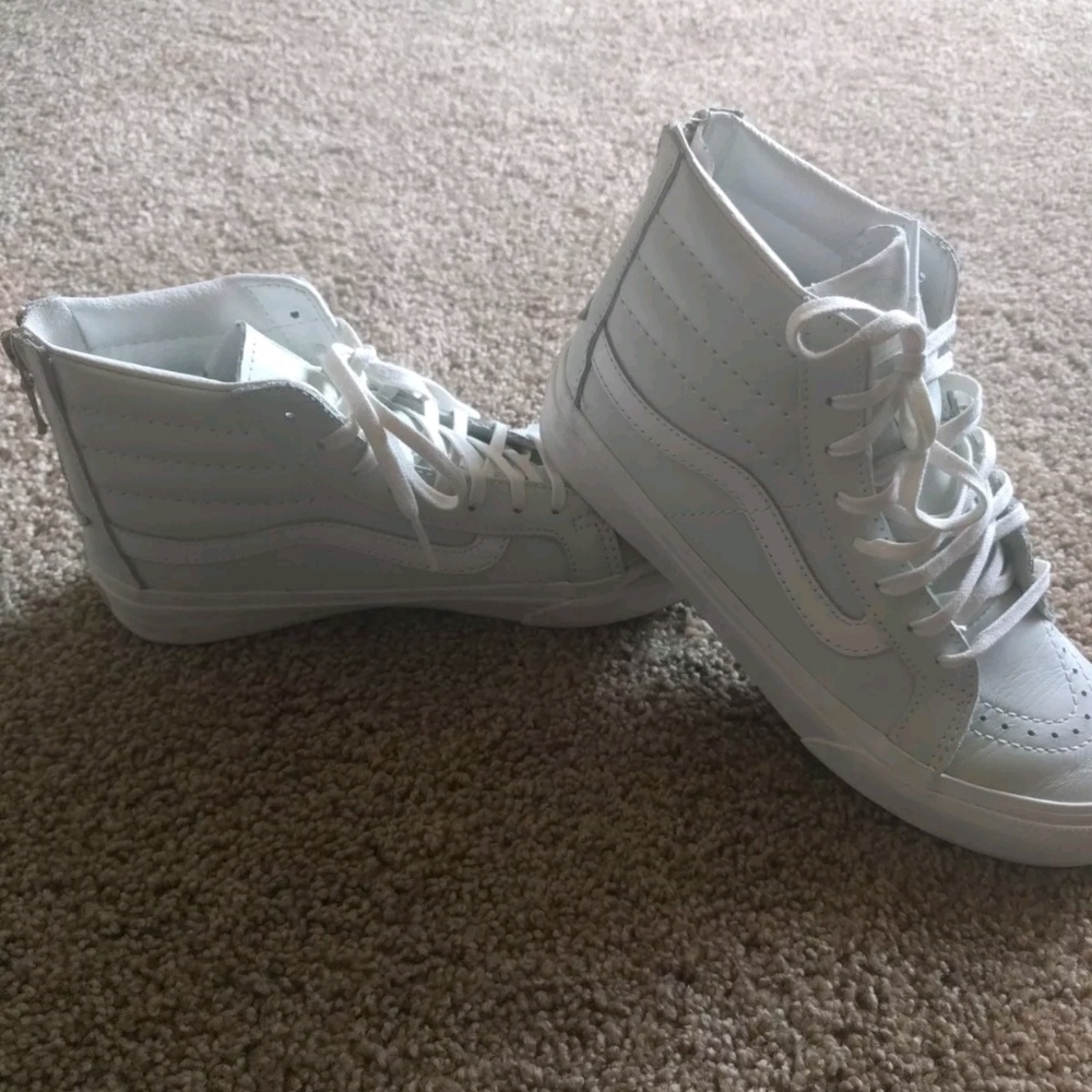 Vans leather high tops